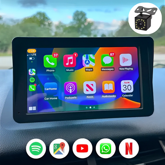 7" Universal Touchscreen Car Display suits Apple & Android + (FREE Reverse Camera)